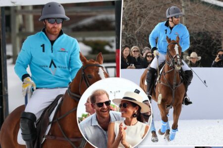 Prince Harry hits the polo field in Aspen ahead of holiday trip with Meghan Markle