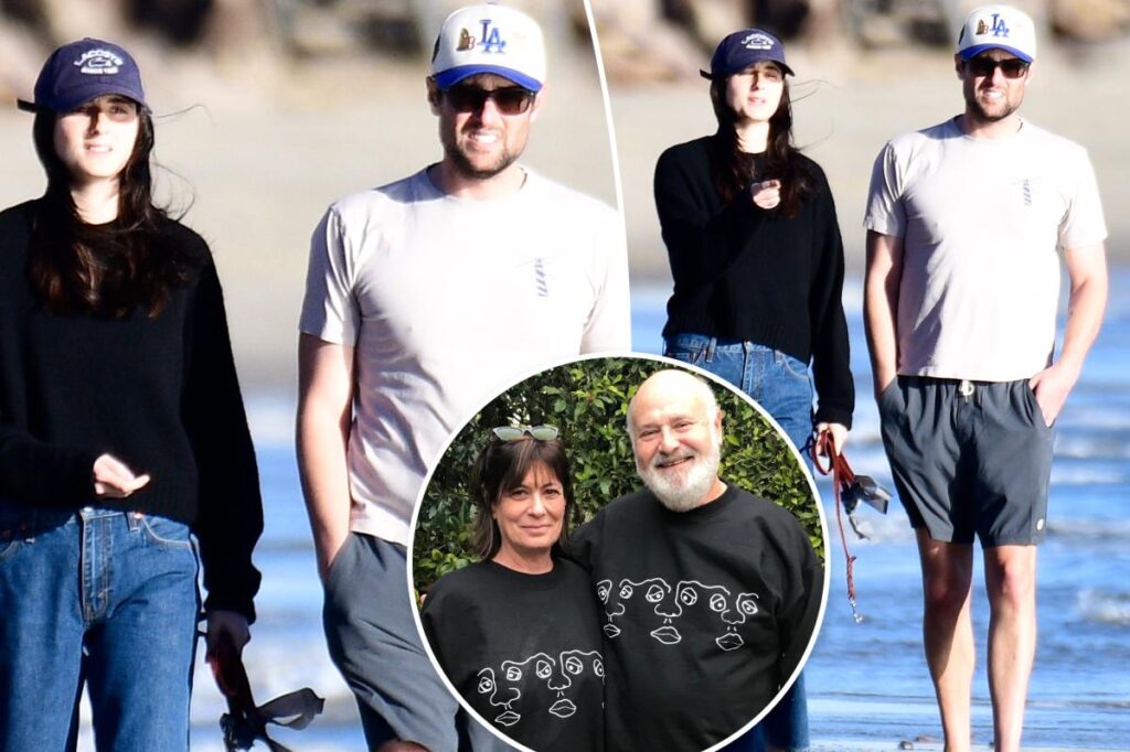 Romy and Jake Reiner put on united front in first photos together since Rob and Michele’s murders