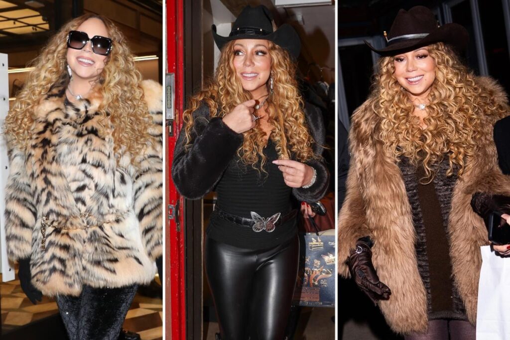Mariah Carey hit Aspen in winter looks by Louis Vuitton, Fendi, Gucci