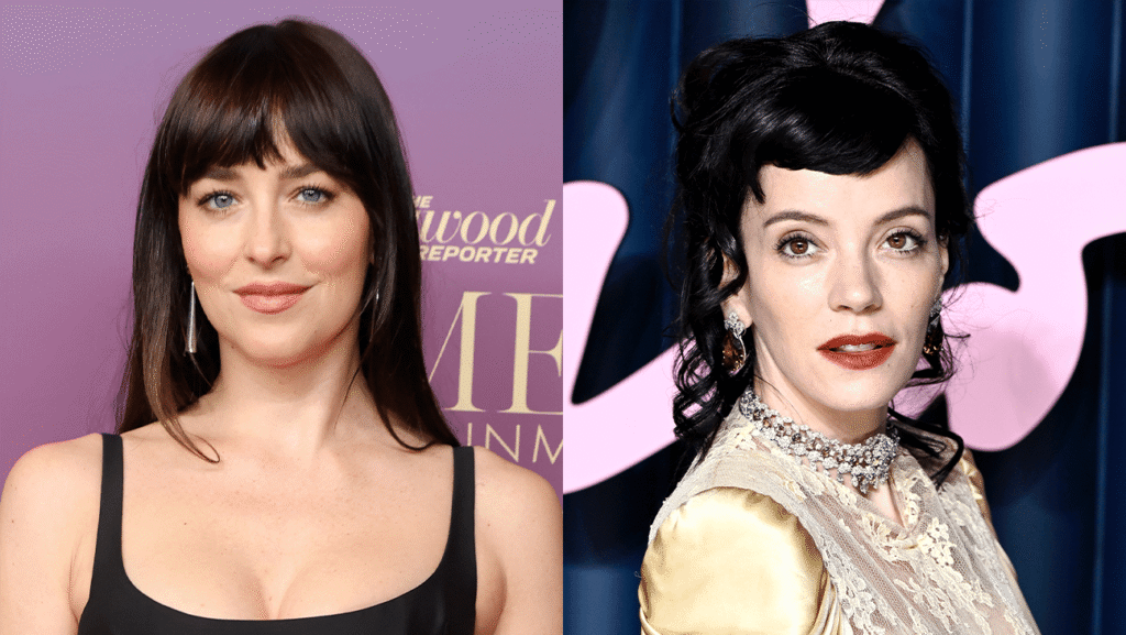 Dakota Johnson Makes Surprise Cameo in Lily Allen’s “Madeline” Performance on ‘SNL’