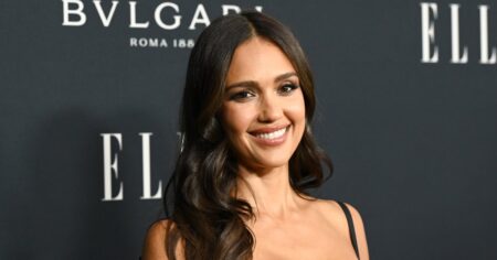 Jessica Alba Proved It: Chocolate Suede Is the Style of the Season — Her $26 Tote Look