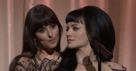 Lily Allen Brings Out Dakota Johnson as ‘Madeline’ in Sexy ‘Saturday Night Live’ Performance
