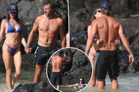 Alessandra Ambrosio has beach bikini photoshoot with boyfriend