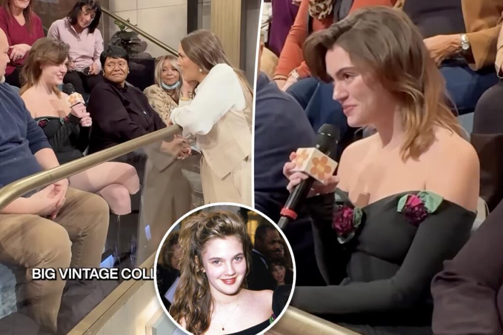 A fan wore Drew Barrymore’s 1989 Oscars Betsey Johnson dress to her talk show