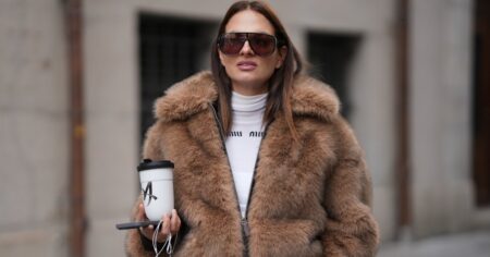 Sorry, Shearling — 16 Faux Fur Sweatshirts That Prove This Style Is the New Rich Mom Layer