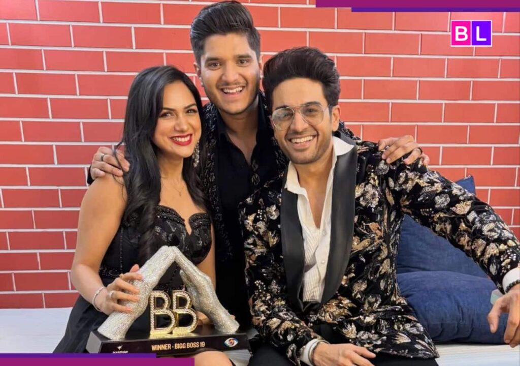 Gaurav Khanna poses with Bigg Boss 19 trophy in VIRAL photo with Mridul Tiwari and wife Akanksha; fans react ‘Hum jeet…’