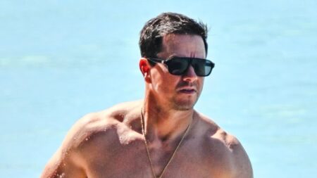 Mark Wahlberg, 54, and thong bikini-clad wife Rhea Durham, 47, show off their sizzling beach bodies