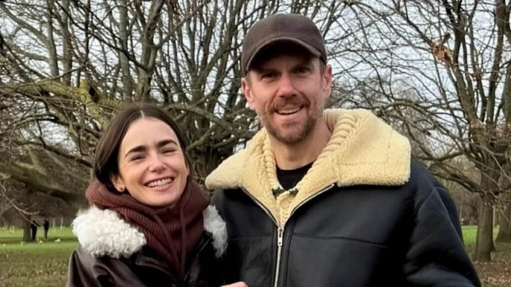 Lily Collins and her husband Charlie McDowell wrap up warm as they kick start their new year with loved-up snaps