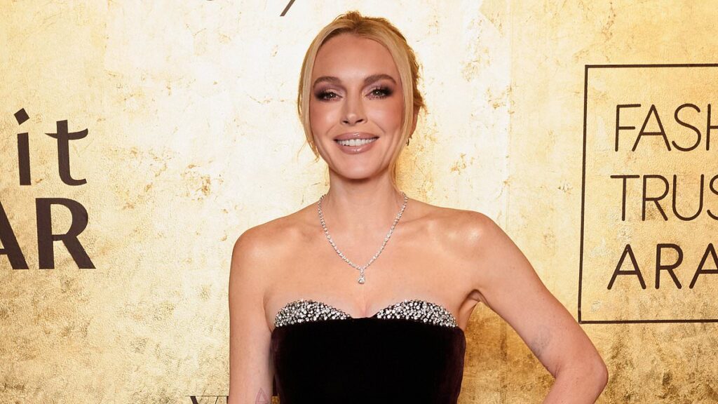 Lindsay Lohan shares rare photo of son Luai, 2, playing in the snow after holiday festivities