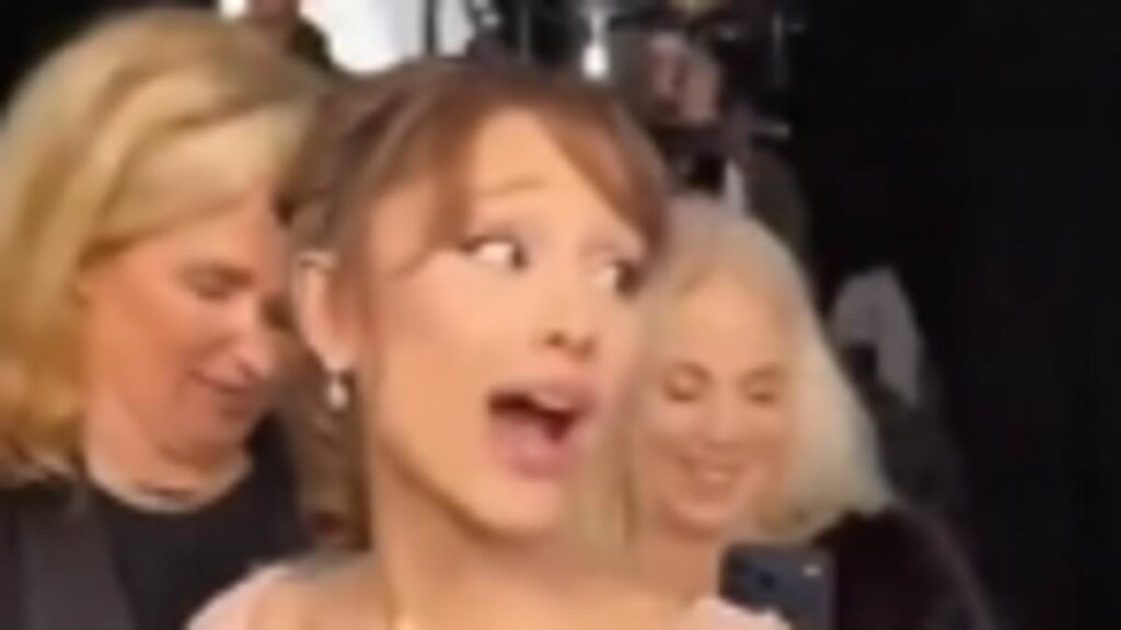 Ariana Grande is left starstruck by Leighton Meester and Adam Brody on the Critics Choice Awards red carpet as she declares she ‘loves’ them