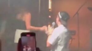Man left red-faced at Brisbane concert after girlfriend turns down proposal – as band breaks silence on shock moment