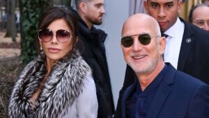 Lauren Sanchez takes an embarrassing tumble while out in Paris with husband Jeff Bezos
