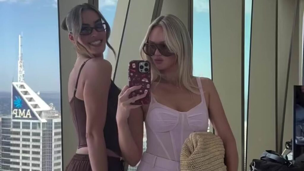 Showing Lachie what he’s missing! Jules Neale stuns in sheer pink outfit at Australian Open as she enjoys her ritzy new life following the end of her marriage