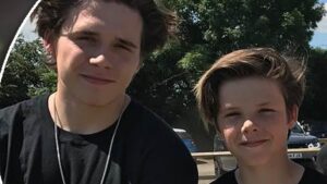 Cruz Beckham DELETES video of him and Romeo taking a bold swipe at ‘hater’ brother Brooklyn… as family’s explosive civil war rumbles on