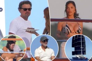 Leonardo DiCaprio and girlfriend party with Jeff Bezos and bikini-clad Lauren Sánchez on $250M superyacht