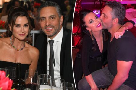 Exes Kyle Richards and Mauricio Umansky ‘touchy and warm’ at starry NYE bash