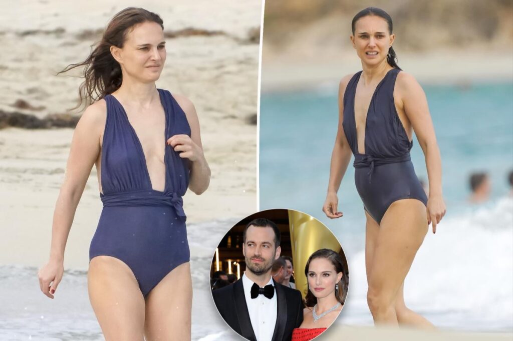 Natalie Portman displays beach body in plunging swimsuit on St. Barts getaway after divorce