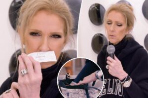 Celine Dion reveals must-have purse essentials — including a microphone to sing on cue