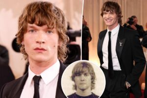 Connor Storrie’s Golden Globes 2026 hair was inspired by Kurt Cobain’s mugshot