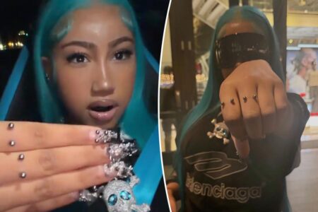 North West sticks it to haters with second finger piercing