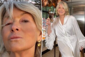 Martha Stewart, 84, ditches makeup and slips into sexy lingerie for morning glow-up