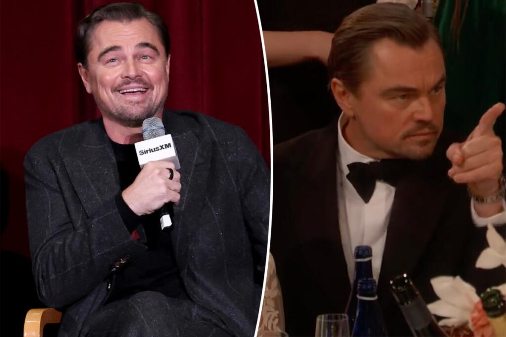 Leonardo DiCaprio won’t say who he was talking to in Golden Globes clip