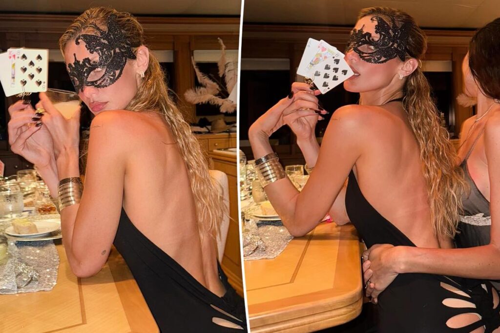 Bella Hadid bares her booty in cheeky cutout dress