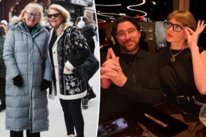 Travis Kelce and Taylor Swift’s moms link arms at Sundance Film Festival