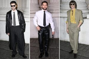 ‘Heated Rivalry’ cast attends Saint Laurent runway show in Paris