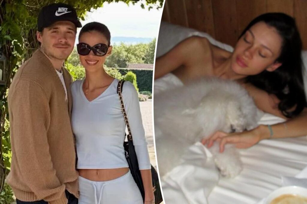 Brooklyn Beckham shares racy snap of wife Nicola Peltz as family feud rages on