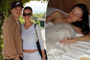 Brooklyn Beckham shares racy snap of wife Nicola Peltz as family feud rages on