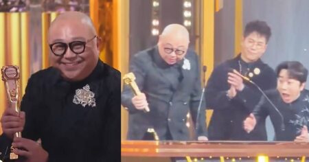 TVB says ‘999.9 pure gold’ trophy that snapped into 2 during award ceremony was just a replica, Entertainment News