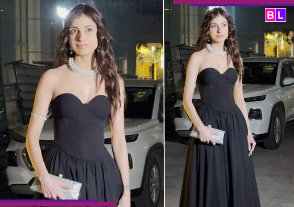Farrhana Bhatt channels timeless Hollywood glamour in black off-shoulder ensemble