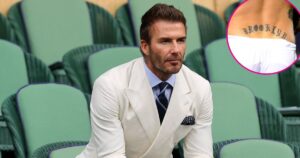David Beckham’s ‘Tramp Stamp’ Tattoo of Son Brooklyn’s Name Resurfaces Amid Family Drama