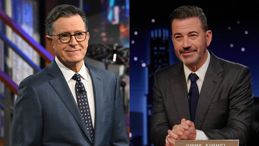Stephen Colbert, Jimmy Kimmel Take on FCC’s New Equal Time Guidance: “I’m Flattered You Think Appearing on My Show Has the Power to Affect Politics”