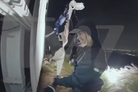 Sydney Sweeney climbs Hollywood sign to hang up bras — and falls foul of angry locals