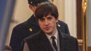 Beatlemania hits London as Fab Four Paul Mescal, Barry Keoghan, Joseph Quinn and Harris Dickinson recreate manic New York street scenes from their first visit to America in 1964