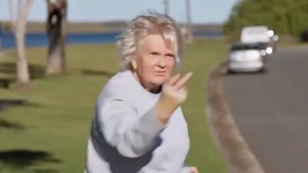 The truth behind granny who hilariously flipped the bird at rich Lamborghini driving MAFS groom – and the wild amount she got paid for her two seconds on the show
