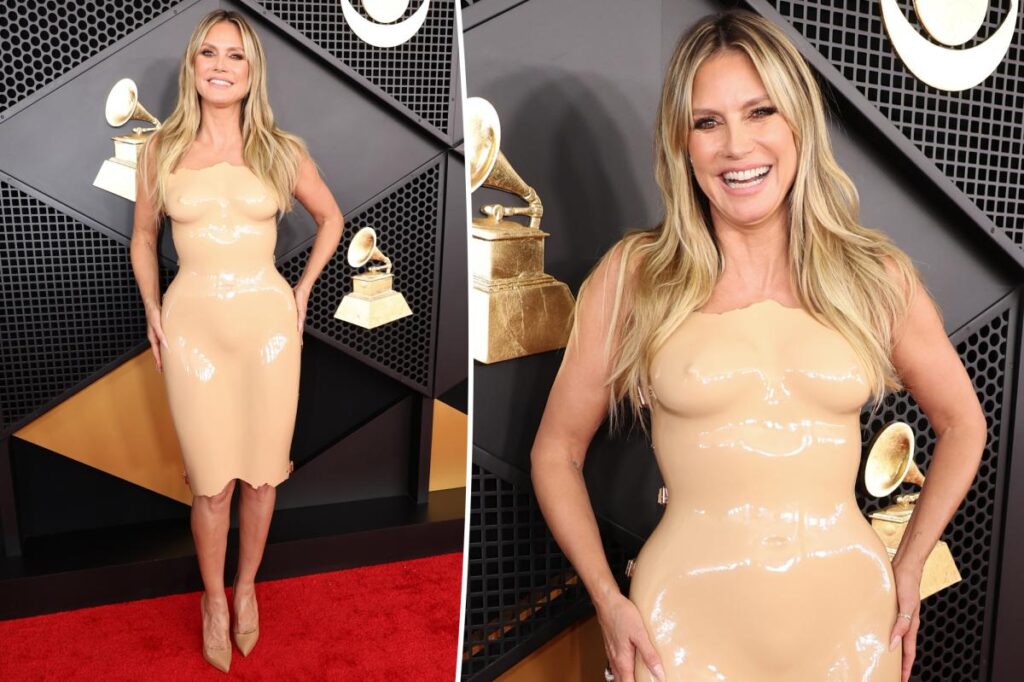 Heidi Klum is a real-life Barbie on Grammys 2026 red carpet
