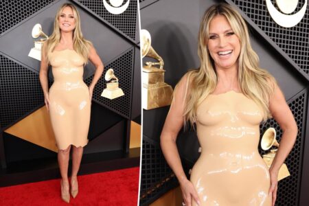 Heidi Klum is a real-life Barbie on Grammys 2026 red carpet