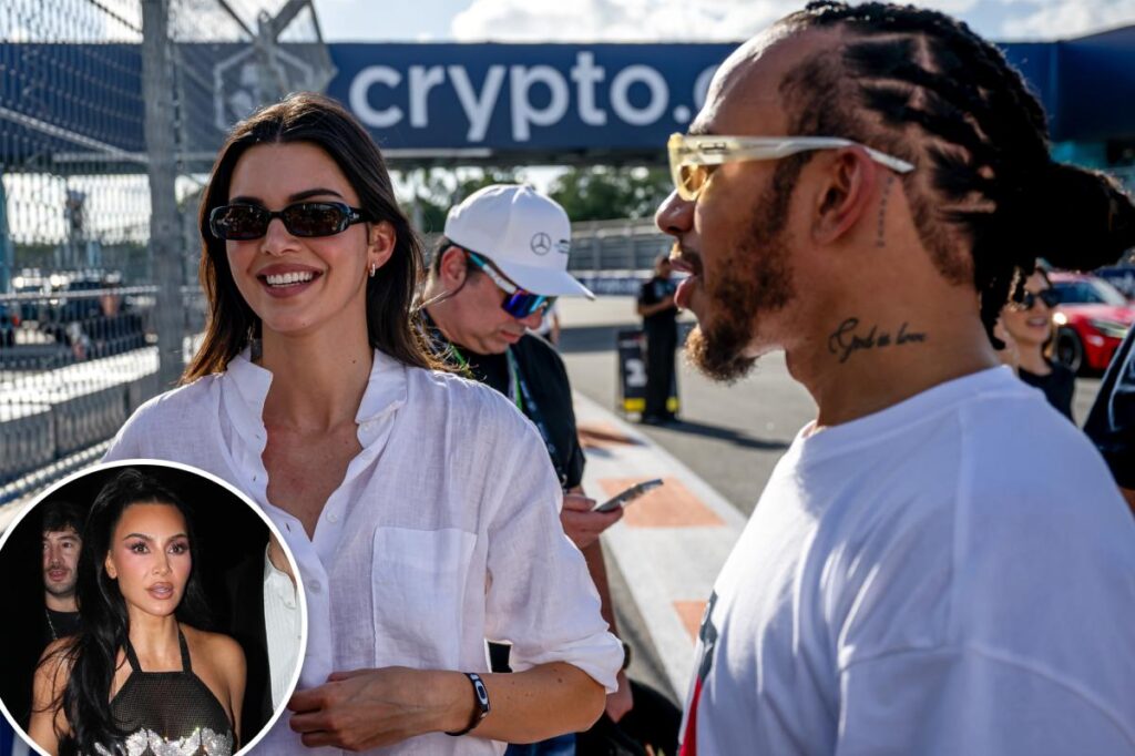 Lewis Hamilton was linked to Kendall Jenner before secret romance with her sister Kim Kardashian