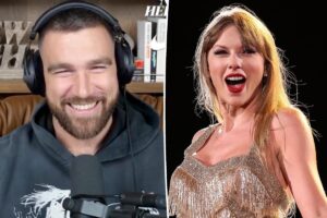 Travis Kelce makes cheeky reference to raunchy Taylor Swift lyric in Valentine’s Day card