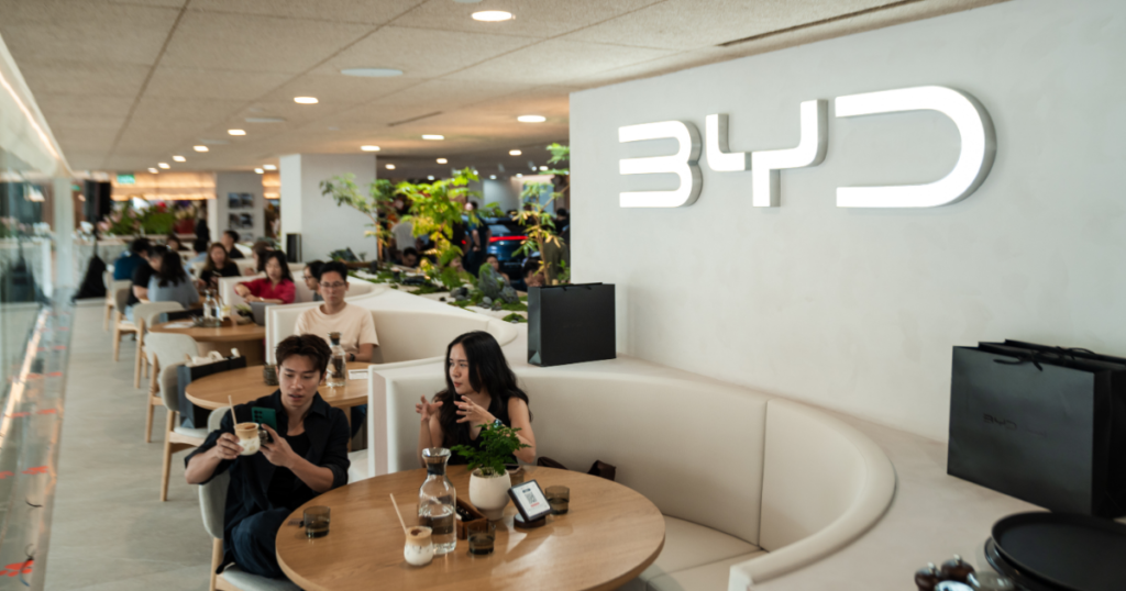 BYD by 1826 at IMM is a pet-friendly cafe with $9.90 set meals and the latest car models for you to test drive , Lifestyle News
