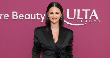 Selena Gomez’s Silky, Waist-Cinching Dress Is the Definition of Business-Chic Style
