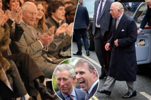 King Charles struts into London Fashion Week after brother former Prince Andrew’s shocking arrest