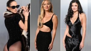 A-list stars ditch formal Oscars red carpet dresses for sexy party looks – with Jeff Goldblum’s wife Emilie Livingston, Heidi Klum, Amelia Gray Hamlin and Kate Hudson turning up the heat at Vanity Fair bash