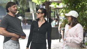 MAFS star Luke Fourniotis steps out for brunch with his ‘fiercely protective’ sisters Olivia and Steph in Melbourne after split with bride Mel Akbay