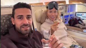 Real Housewives star Caroline Stanbury, 49, returns to war-torn Dubai with her toyboy husband, 31, and declares ‘there’s no place like home’ as they resume ‘normal life’