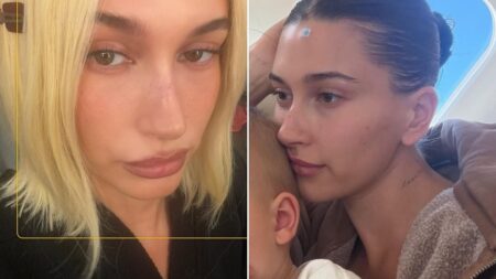 Hailey Bieber has fun with blonde wig and shares sweet snap of son Jack