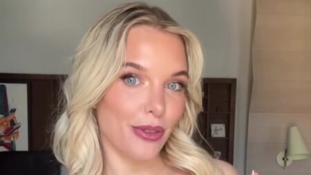 Helen Flanagan turns heads in a plunging negligée as she prepares for Celebrity Ex On The Beach premiere